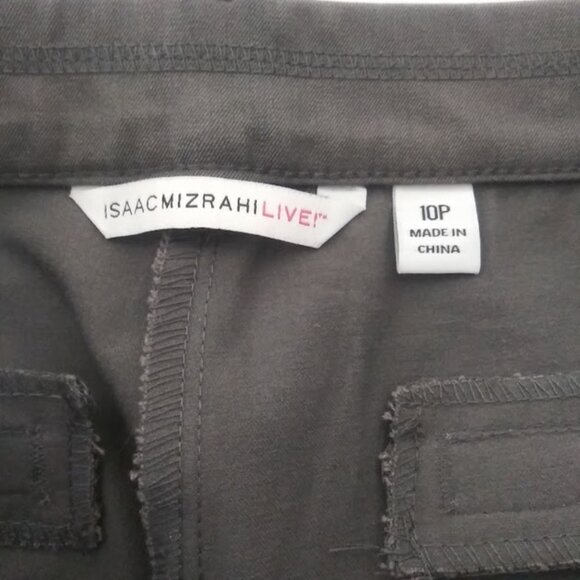 Isaac Mizrahi Live! women's size 10P gray pants - Picture 11 of 12